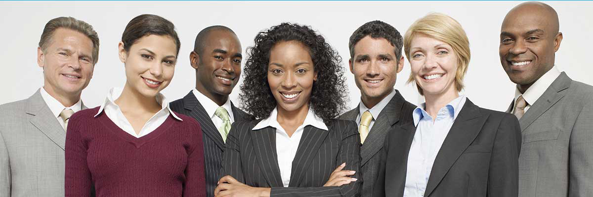 A group of staff members standing together